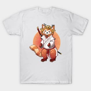 Red Panda Samurai T-Shirt